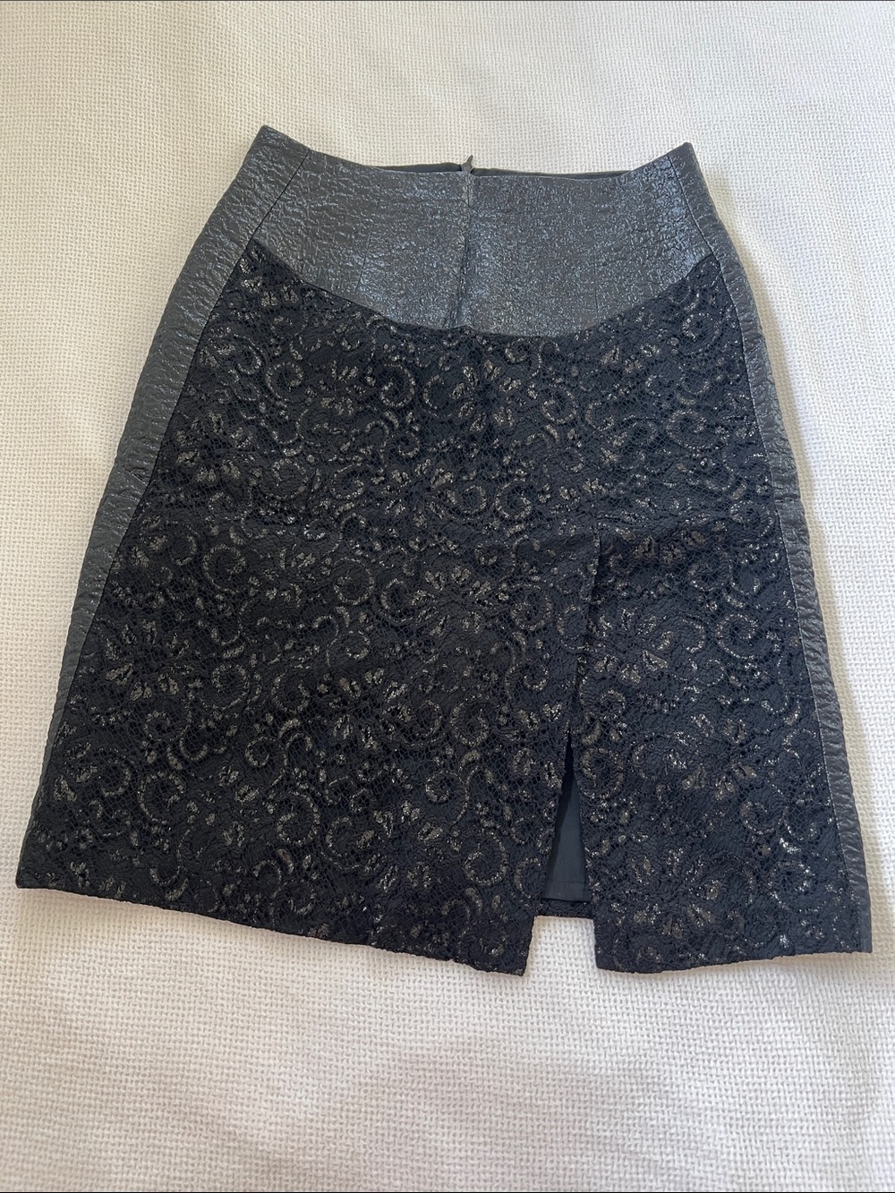 Nanette Lepore Black Lace-Overlay Pencil Skirt